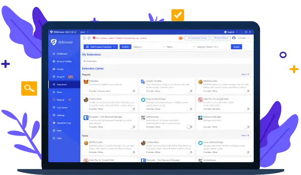 Google Extension Center